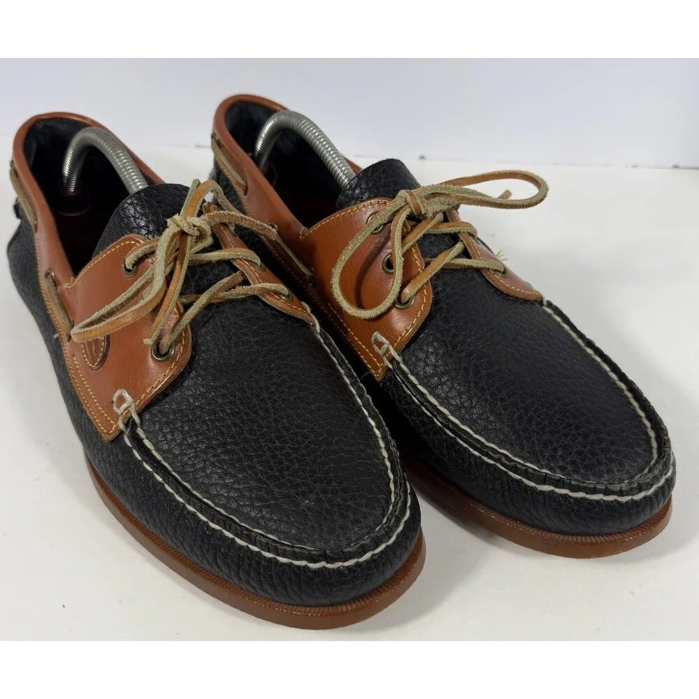 Dooney & Bourke Vintage Regatta Leather Boat Shoes Size 11.5 (?)